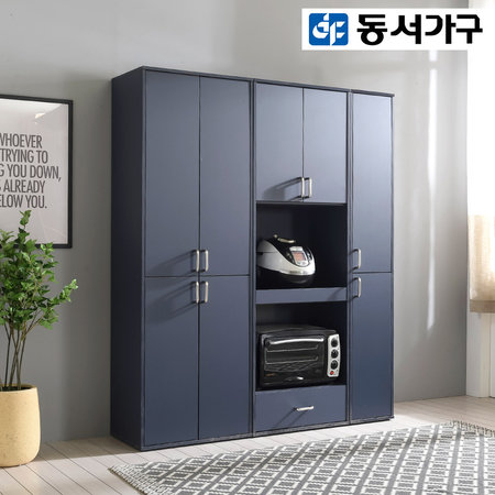 리즌 렌지대+주방도어장+틈새장 DF909675 _네이비