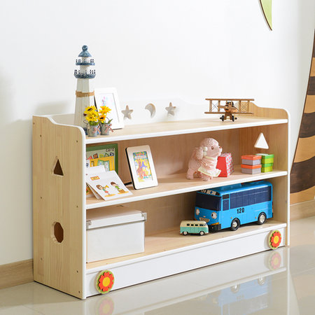 장난감정리함 책장 키즈수납장 2단 교구장 (CJ030)