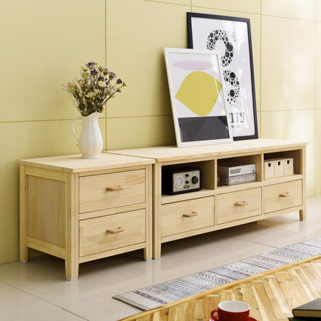 원목거실장 원목TV다이 거실수납장 드레스 (HS8506-1)