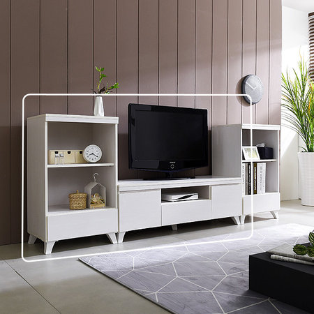 고급TV받침대 홈시어터장식장 티비선반 01.화이트(SI044-1)