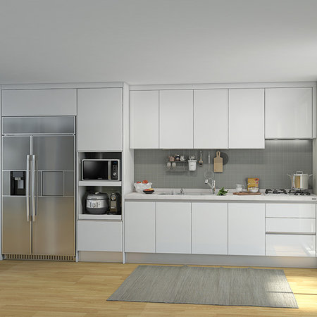 XXXX판매종료XXXXEURO 9000 프리모화이트(ㅡ자/키큰장+냉장고장형/~3.3m이하)