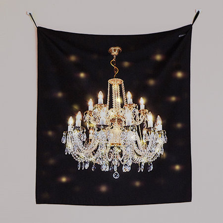 [전구포함]샹들리에 행잉 패브릭 포스터 / 가리개 커튼 (L)