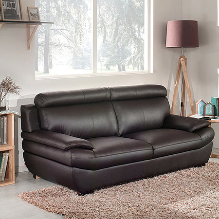 XXXXX사용안함XXXXX 보루네오하우스 엘리브 H093 3인용 가죽소파 ha030 _초코