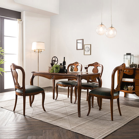 보노 엔틱 4인 식탁의자세트