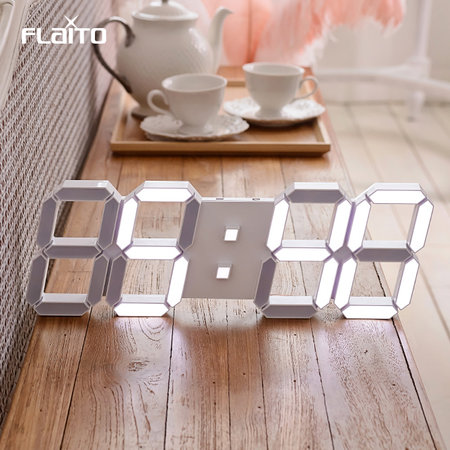 3D LED 벽시계 화이트 시즌2