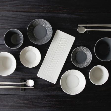 2인9p 그릇세트(크림&차콜)