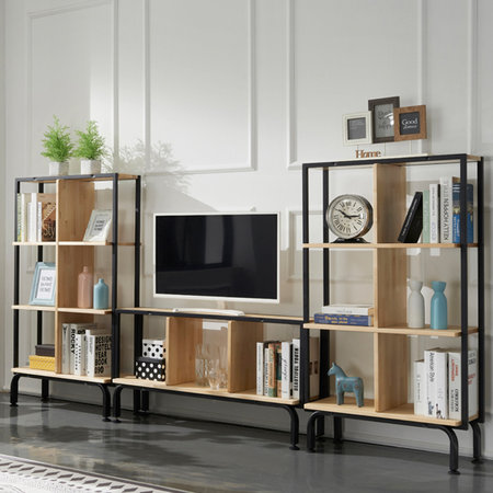 이브 자작나무원목 거실장세트 블랙내추럴