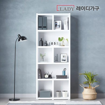 XXX중복사용안함XXX 더블 수납 800 5단책장 _화이트