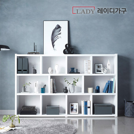 XXX중복사용안함XXX 더블 수납 2000 3단책장 _화이트