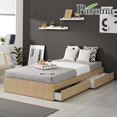 카렐2단서랍슈퍼싱글침대HWR 화이트