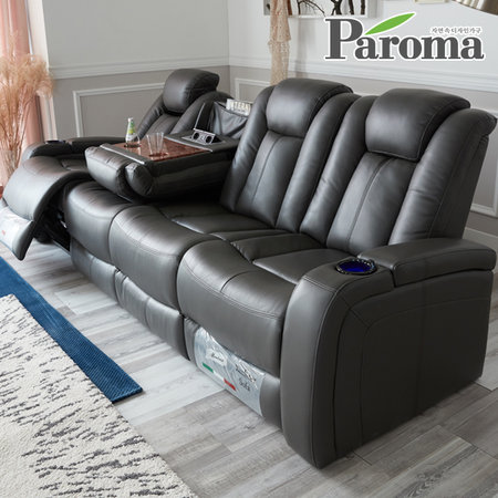 넬라홈바형4인리클라이너소파LC 그레이