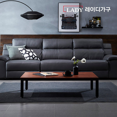   아이언 스틸테이블 900 _멀바우