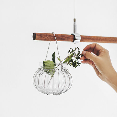 하란 와이어 블룸 유리병