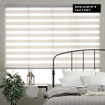 베이직 콤비 블라인드 중형 화이트