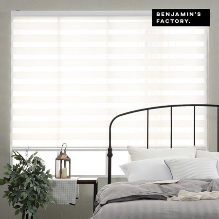 베이직 콤비 블라인드 점보형 화이트