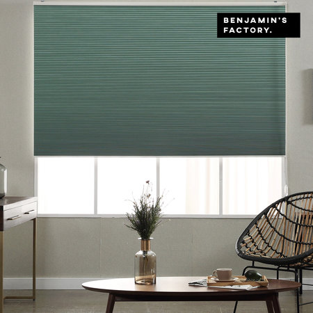 허니콤 원코드 암막 블라인드 대형 화이트