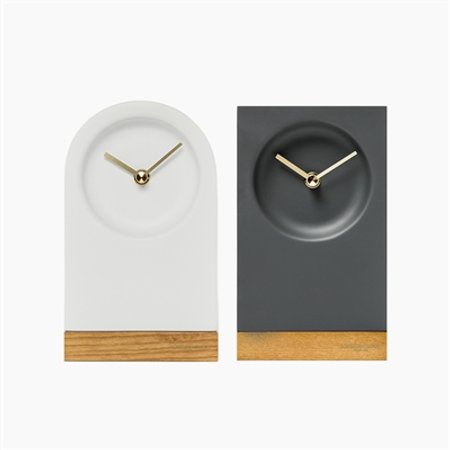 [런던클락] 화이트 우드 탁상시계 STORM TALL