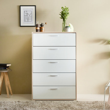 레토나 5단 서랍장 800 (서울 수도권 무료배송) 화이트