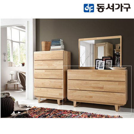  헨트 원목 3단 1200서랍장 _내추럴