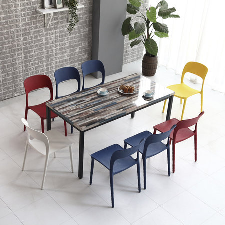 멜로우 입식 의자 레드