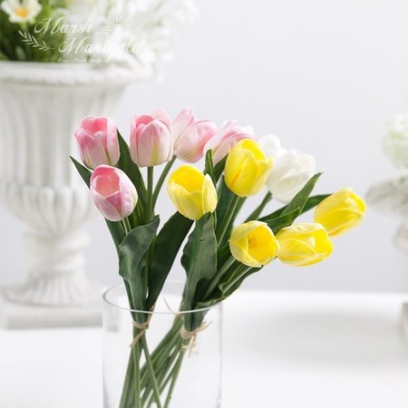 XX판매종료XX사용안함XX 조화 5송이튤립번들_48CM (3COLOR) FMDF455012 _WHITEXX판매종료XX사용안함XX