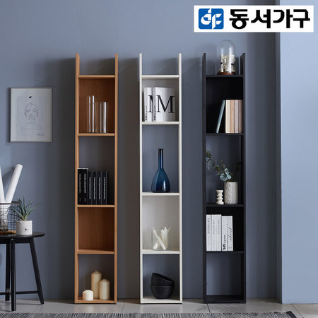 로렐 300 높은책장(틈새수납장) DF911327 _A타입[에쉬블랙]