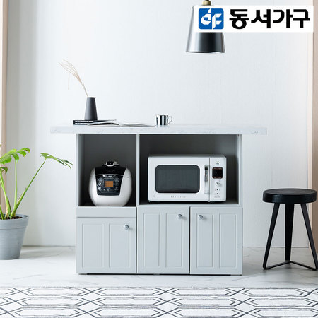   미랑블 1200아일랜드 오픈홈바식탁 DF911482 _연그레이