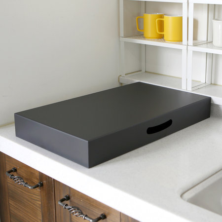 XXXXX사용안함XXXXX가스렌지덮개 쿡탑 인덕션받침 1구 가스렌지 블랙 32cmX54cmX7cm