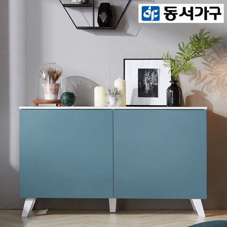  칼세토니 1200 높은 거실장 양문수납장 DF910636 _오크_오크