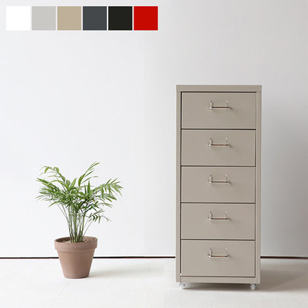 FIHA 서랍장 5단 레드