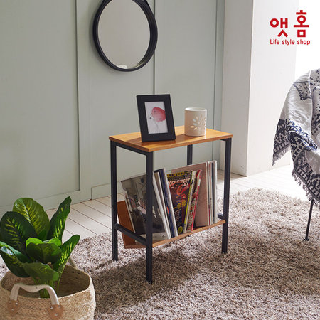 원목 북앤드 수납 선반