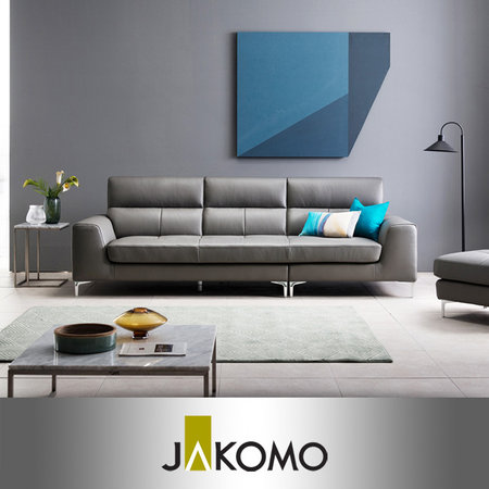 XXX재등록 완료 상품XXX레반 4인 천연면피 소가죽 소파+스툴 _크림아이보리