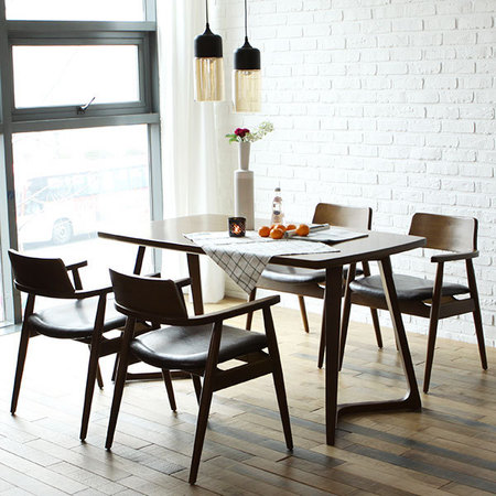  레이 4인 원목 식탁세트(의자) _내추럴