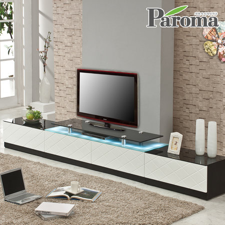 블론디LED조명TV거실장MD 화이트블랙