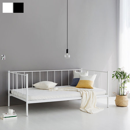 RISHULT 데이베드 침대 슈퍼싱글 120200 KS1017BD/2 매트블랙 (매트리스 미포함)