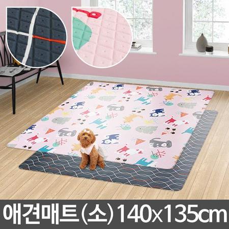 애견매트 쿠션 반려견(0BE148) 애견매트 라임블루 소 (140x135cm)