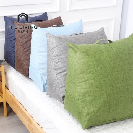 휴 다용도 삼각쿠션 01. 블루