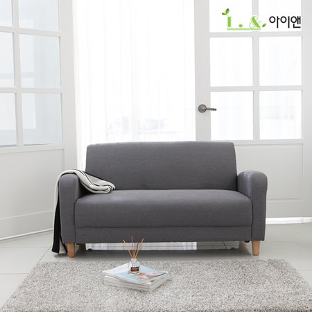 [수도권 무배] 니뜨방수패브릭2인쇼파LDT 그레이