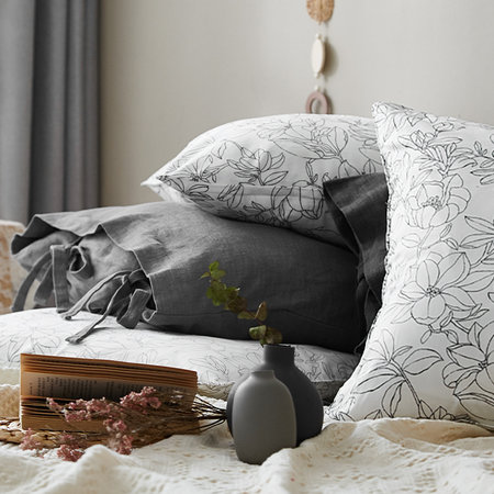 에이브 차콜 트윌 쿠션 겸 방석커버(50x50) 에이브 차콜 쿠션 겸 방석커버(50x50)