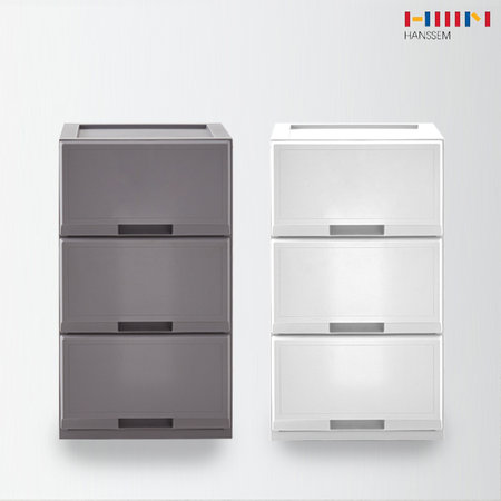 XXX단종XXX[한샘]빌트인 3단 서랍장 (2종/택1) 스페이스빌더 3단 서랍장:화이트