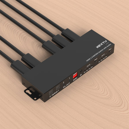 4x2 HDMI 매트릭스 스위치 4K UHD EDID 오디오지원 NEXT-2403UHDM