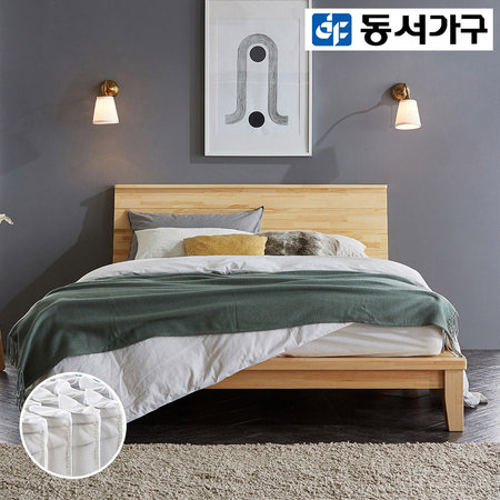  아벤스 퀸 원목침대 (독립매트) DF912009 _내추럴