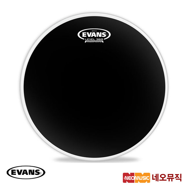 에반스 드럼헤드 EVANS ONYX Coated B10ONX2 블랙코팅