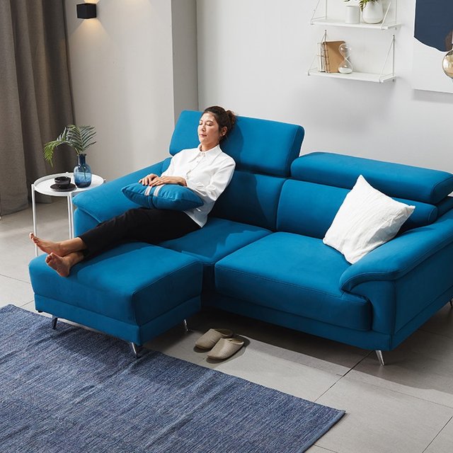 솔트 아쿠아텍스 소파 (3인용/4인용)- 스툴선택