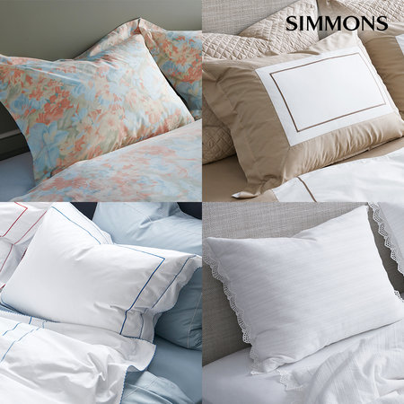 [시몬스] 화이트컬렉션 루밀라 60수 새틴면 침구세트 GK