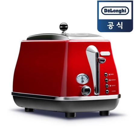 드롱기 아이코나 토스터 CTO2003 레드 / 블루 [분리형 부스러기받침대/6단계다이얼조작]