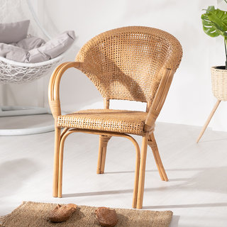 에보니아 라탄 코어 암체어