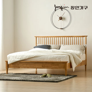 [비밀특가] 휘바 원목침대_본넬스프링 타이트탑 슈퍼싱글
