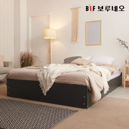 앳홈 심플 평상형 침대(SS)-호텔식투인스매트리스