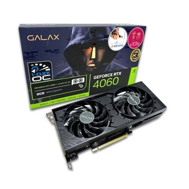 갤럭시 GALAX 지포스 RTX 4060 2X OC V2 D6 8GB 그래픽카드